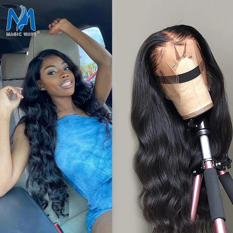 

34 36 38 40inch Body Wave Lace Wig For Women Peruvian Remy Human Hair Wig Pre Plucked With Baby Hair 13*4 Lace Part Wig