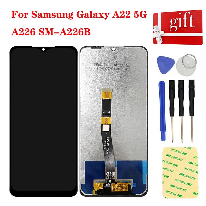 ЖК-дисплей 6 дюйма для Samsung Galaxy A22 5G A226 панель монитора сенсорный экран дигитайзер