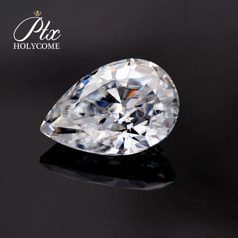 2X3mm 2020 Pear cut Высокое качество D VVS1 свободное моиссанит для алмазного кольца