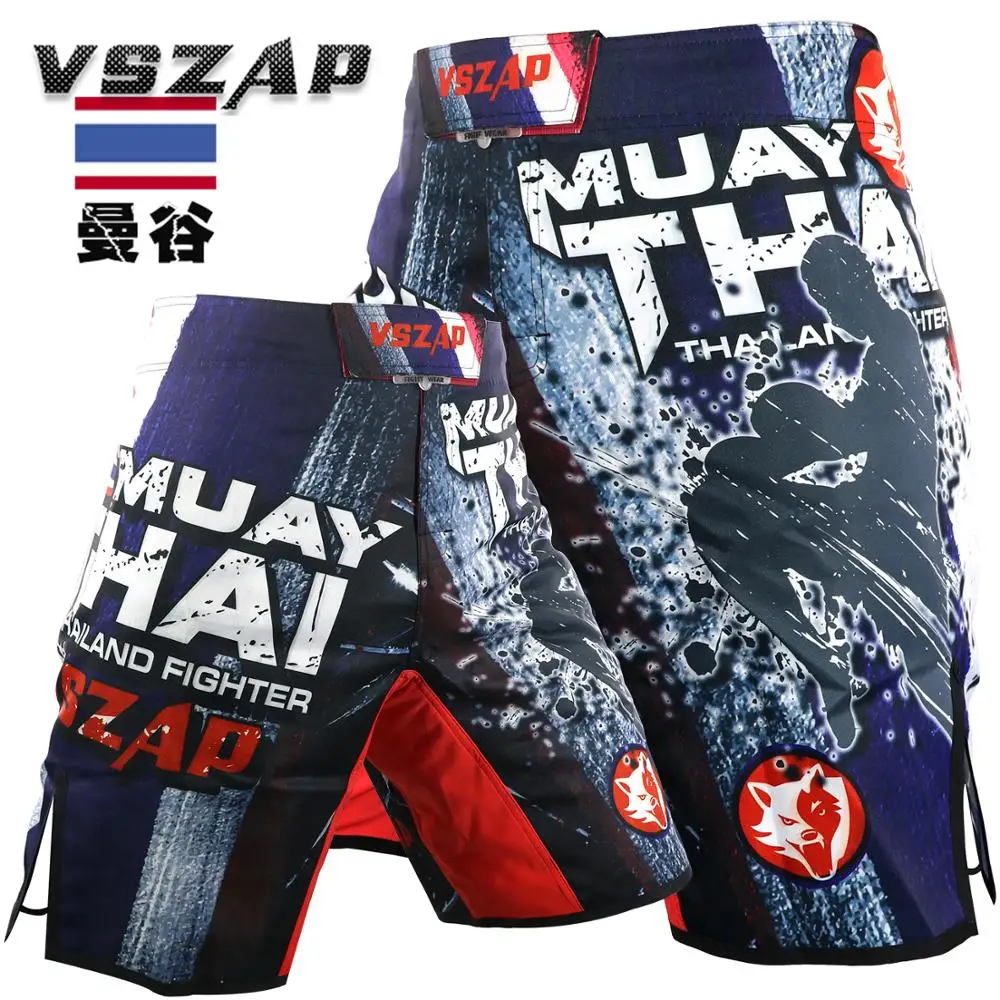 

VSZAP fighting Thai boxing MMA sports shorts sanda men running fighting broadcast for Thailand comprehensive fighting fitness pa