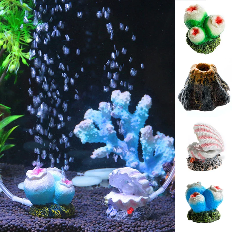 

Shell Pearl Air Stone Aquarium Fish Tank Oxygen Pump Air Bubble Stone Shell Bubbling Ornament Decor Air Pump Drive Fish Tank Toy