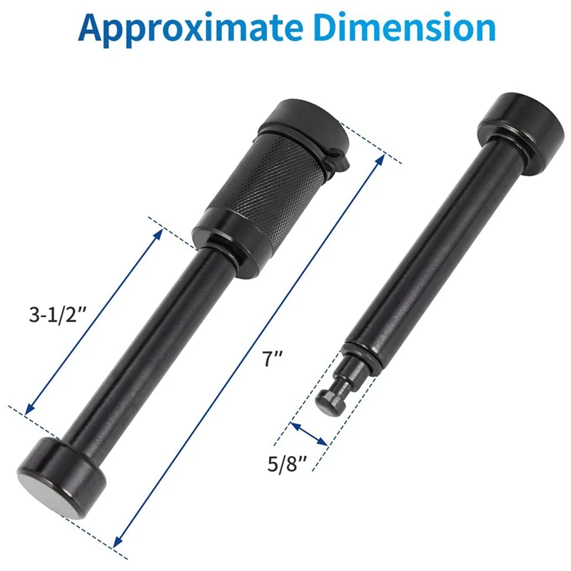 

Trailer Hitch Receiver Lock Pin, Black Receiver Lock, Suitable for Class III Hitch, Trailer, Truck, Car, (Pack of 4)