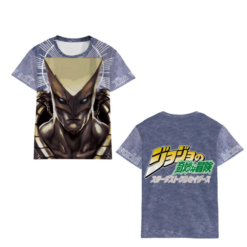 Мужская и женская футболка с коротким рукавом JoJo's bistry Adventure Kujo повседневный