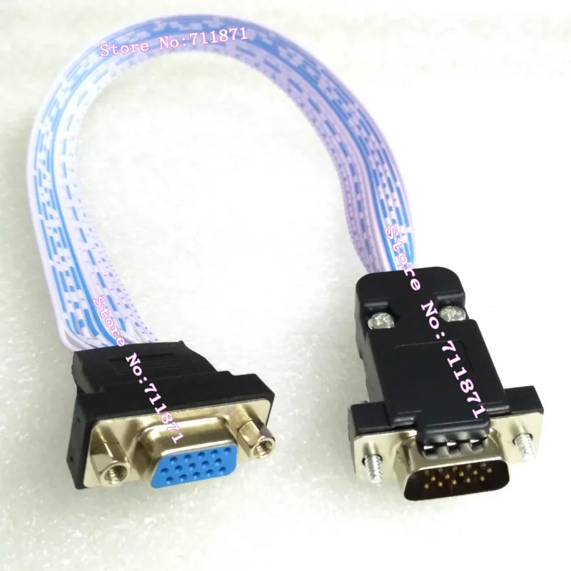 Кабель-удлинитель VGA D-Sub штырь-гнездо удлинитель с разъемом короткий 15P HDB15
