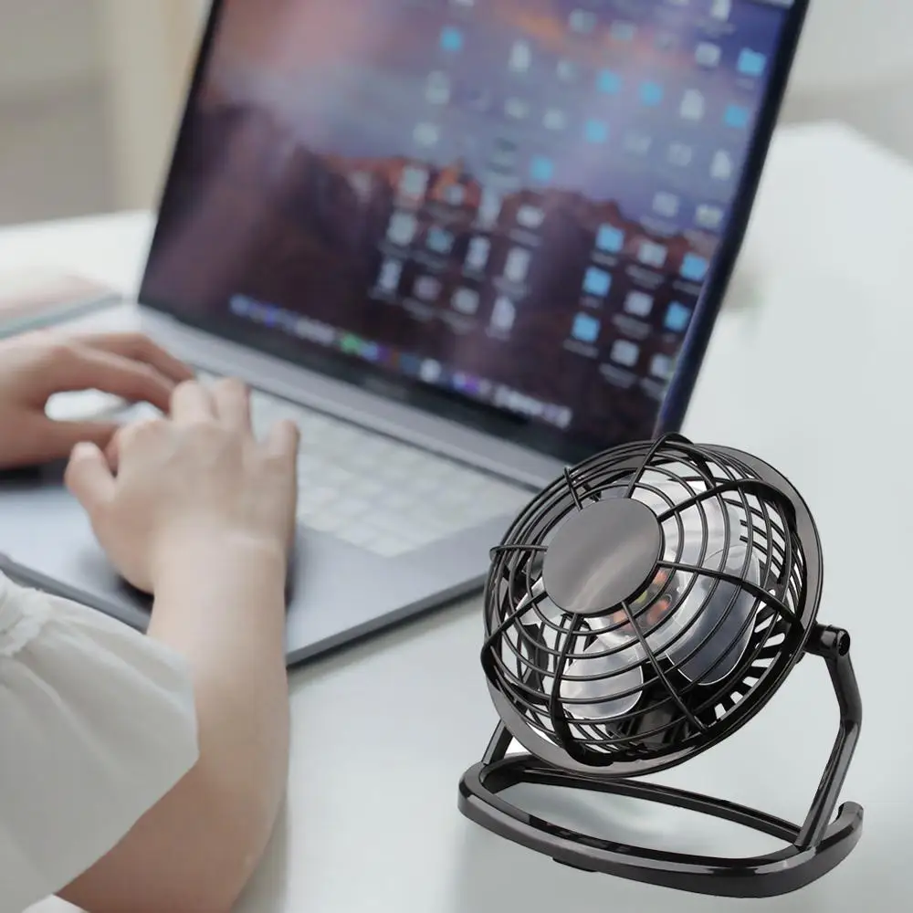 

Hot sale Portable DC 5V Small Desk USB Cooler Cooling Fan USB Mini Fans Operation Super Mute Silent for PC / Laptop / Notebook
