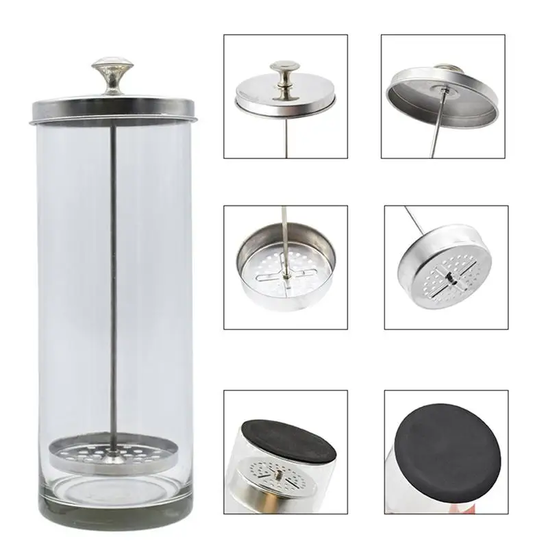 Стеклянная бутылка для дезинфекции парикмахерские инструменты из нержавеющей