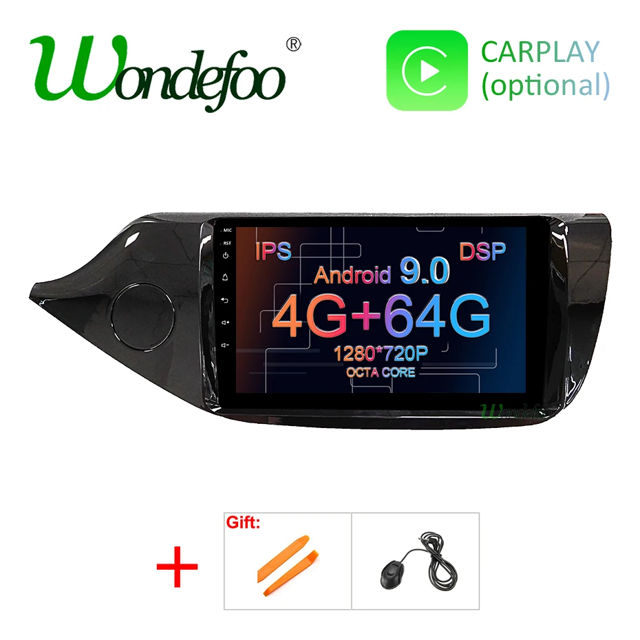 DSP Android 9,0 ips 2.5D экран 4G ram 64G rom gps радио для KIA Ceed 2013 Навигация стерео аудио головное устройство без DVD