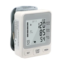 digital wrist high blood pressure apparatus meter medical bp monitor portable for home health care wireless lcd tonometer