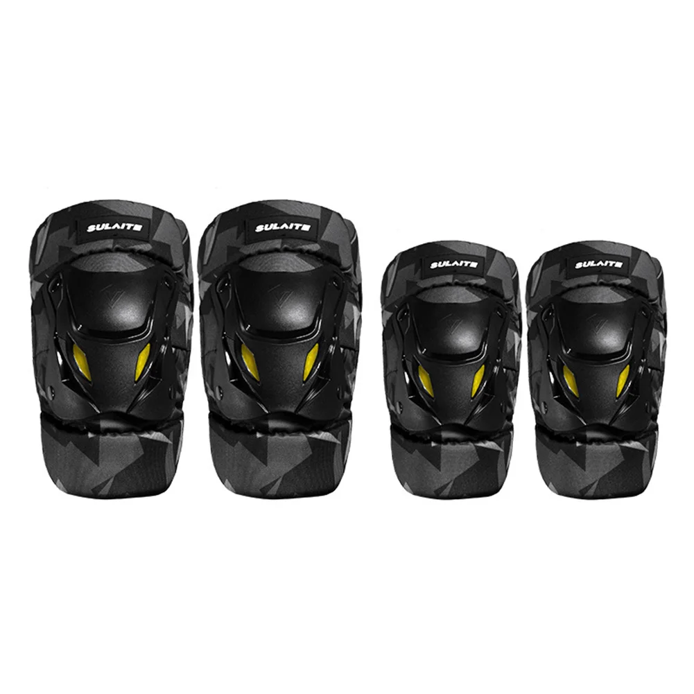 

SULAITE 1Pair Motorcycle Knee Elbow Combo Kneepad for Men Protective Sport Guard MTB Racing Motocross Protector Gear Motocicleta