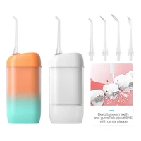 oral irrigator usb rechargeable water flosser cordless portable portable dental water jet 200ml tank waterproof teeth cleaner