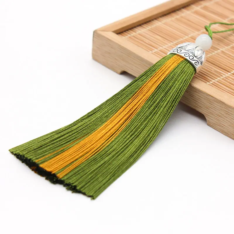 Подвеска с бахромой 3 цветов Металлические колпачки сделай сам шнур отделка для