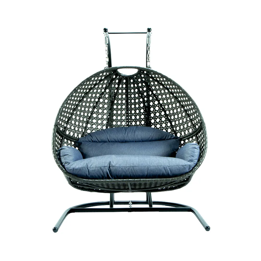 Family Hanging chair Nest Household basket Rattan Chair Rocking Stainless Cradle Outdoor Balcony Leisure Swing | Мебель