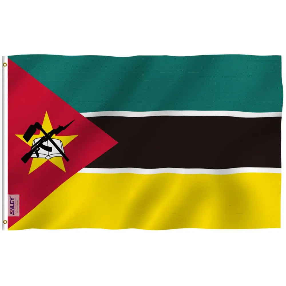 Anley Fly Breeze 3x5 Foot Mozambique Flag - Republic of Flags Polyester | Дом и сад