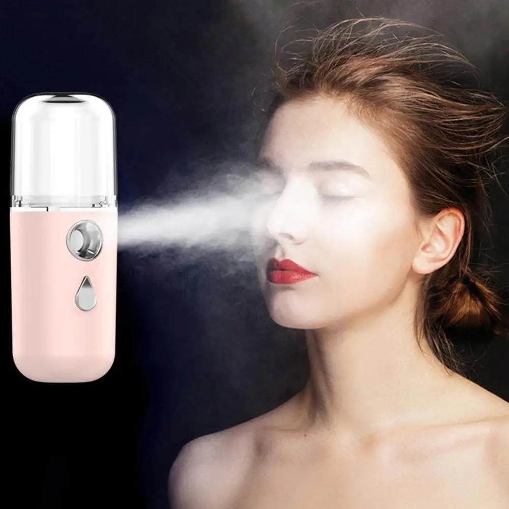 Nano Spray Hydration Humidifier Mini Portable Rechargeable Handheld Facial Steamer Alcohol Sprayer Moisturizing | Бытовая техника