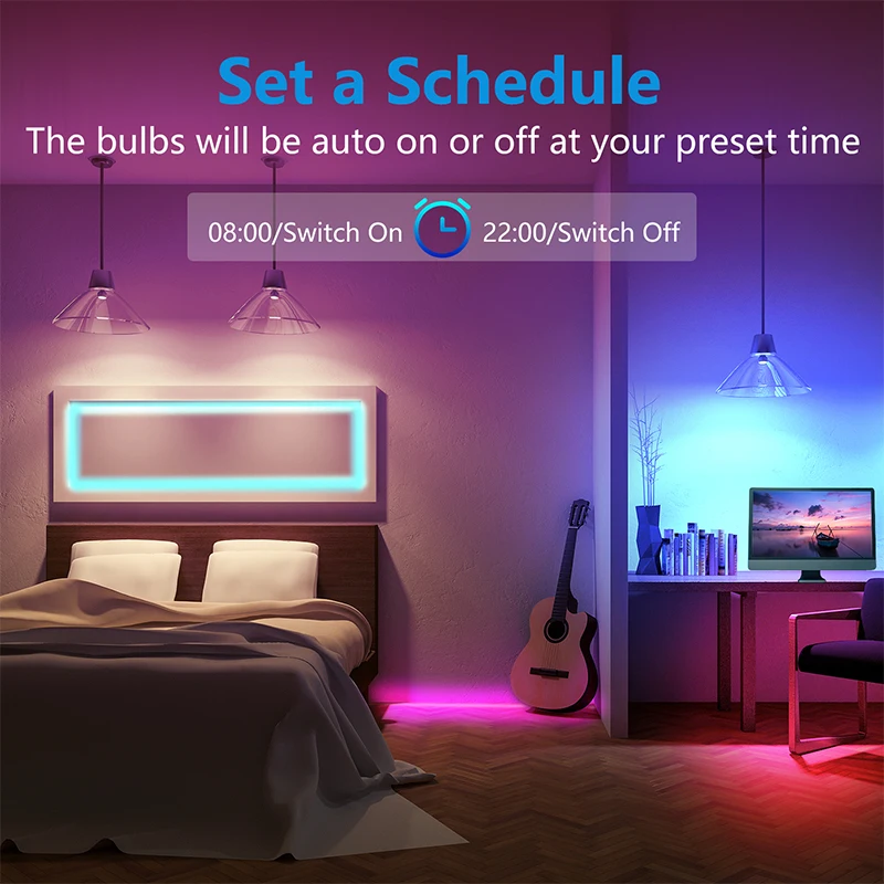 Nite птица 5 метров цветная (RGB) светодиодных WiFi смарт светильник полосы 5050 LED с