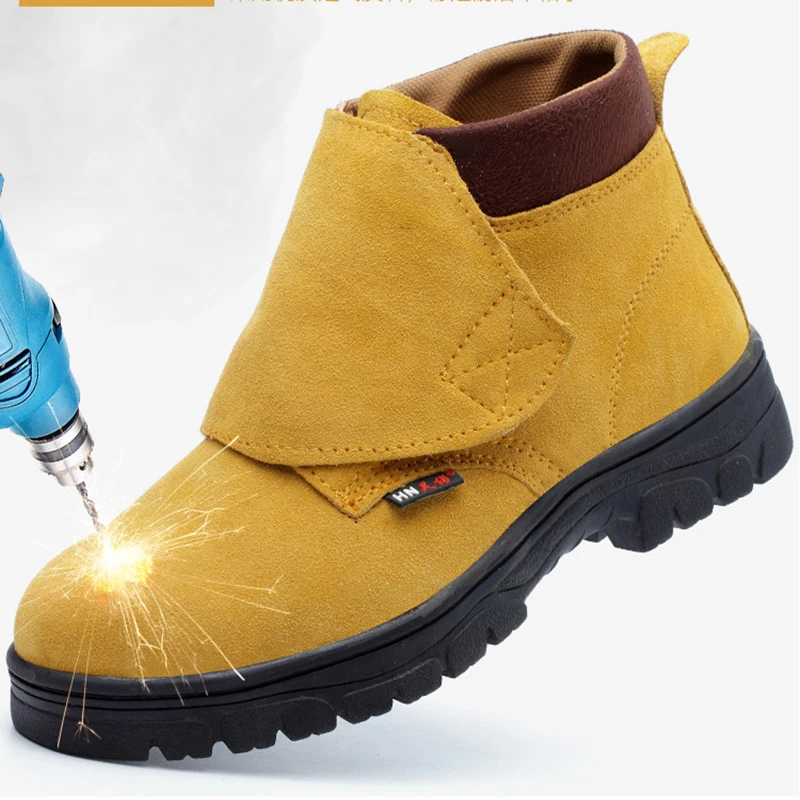 Обувь для страхования труда Мужская Рабочая обувь с защитой от ударов и дышащая