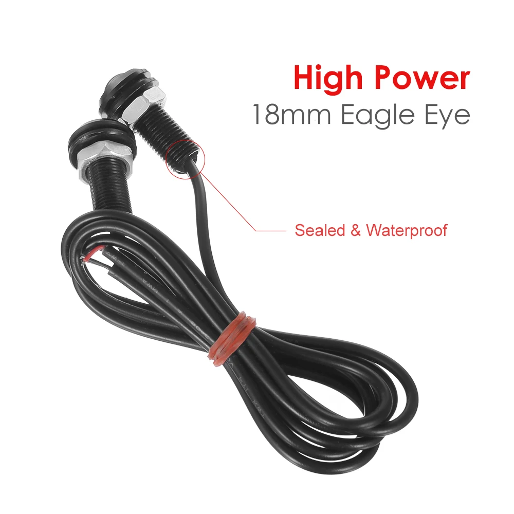 AOSHIKE новинка 2019 акция 1 шт. 12 В LED мини Eagle Eye для автомобиля противотуманная дневная