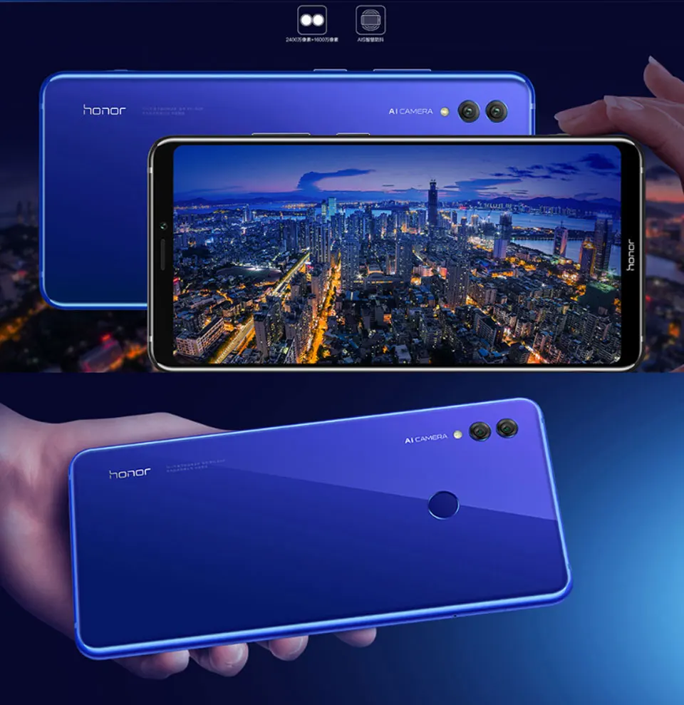 Honor Note 10 Kirin 970 Восьмиядерный игровой смартфон 6,95 дюймов 5000 мАч батарея Android 8,0 24MP NFC мобильный телефон