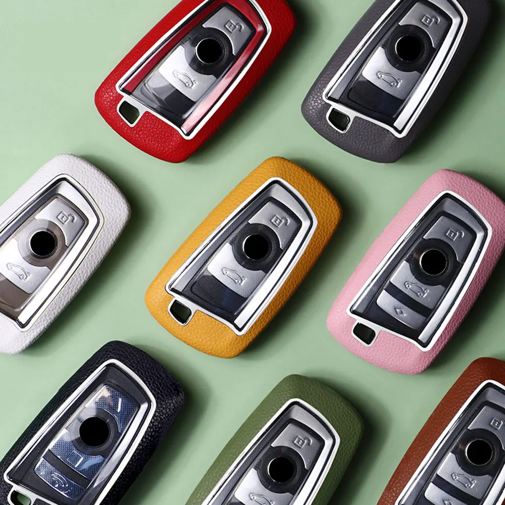 

TPU Car Key Case Macaron Leather 3-in-1 All-inclusive Auto Key Protection Cover For BMW 1/3/5/7 Series X3 X4 M2/3/4