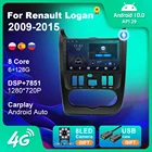 Автомагнитола для Renault Logan I Sandero Lada Lergus Dacia Duster 2010-2017, Авторадио, навигация GPS, мультимедийный видео DVD плеер