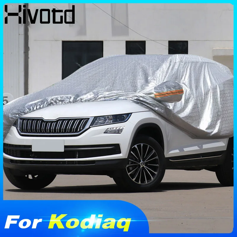 Hivotd для Skoda Kodiaq шкода кодиак автомобильные чехлы солнцезащитный крем Защита от тепла анти-УФ устойчивый к царапинам складной авто аксессуары ，автотовары аксессуары для авто