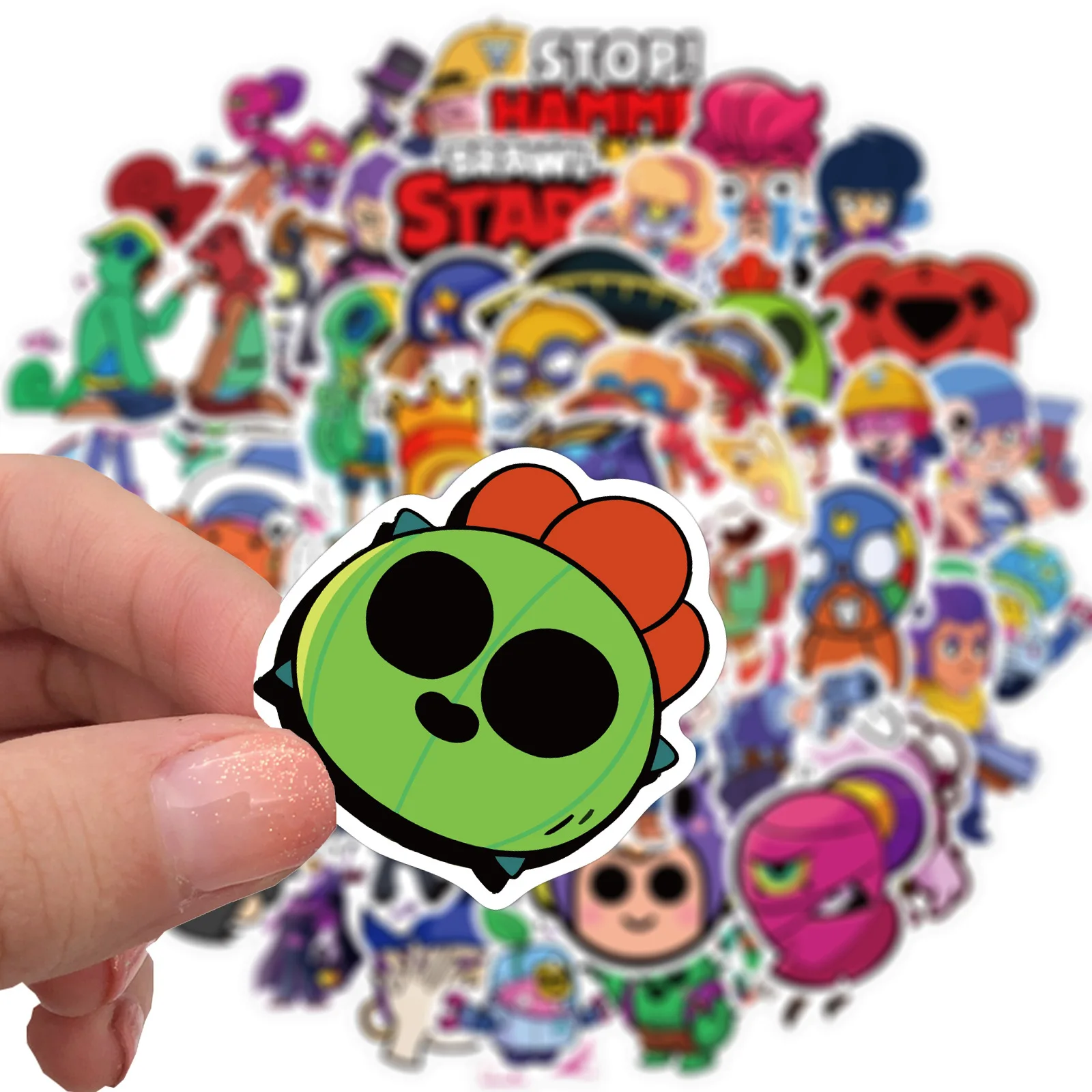 50 шт Мультфильмы драки наклейки звездочки игры аниме СКЕЙТБОРД гитара ноутбук
