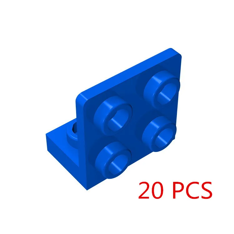 20 pcs blue Фигурки, демонстрационная коробка, мини-фиги, чехол, маленькие кирпичи, опорная пластина, кронштейн, строительные блоки, фигурка, подставка, опорная пластина, игрушки для детей - Цвет: 20 pcs blue