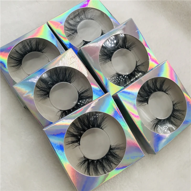 6 парт/лот норковые 5D ресницы натуральные длинные модные на заказ