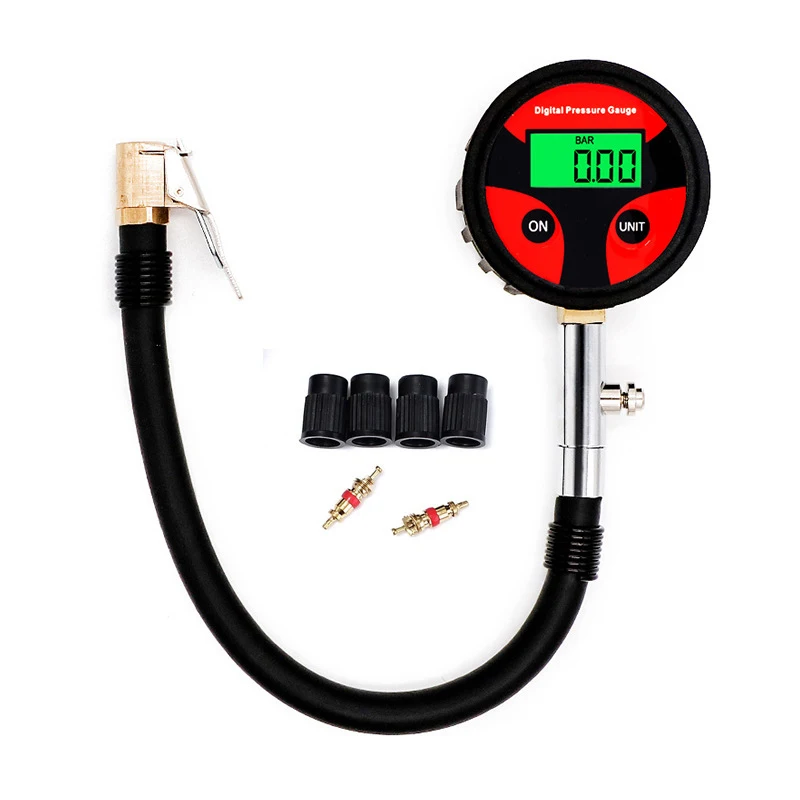 

HHO-Automotive Tire Digital Display Pressure Gauge Fast Clamp Digital Display Pressure Gauge High Precision Digital Tire Pressur