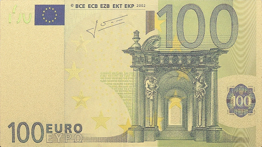 Памятная монета сокровищ 5 10 20 50 100 200 500 евро старая банкнота позолоченная 24
