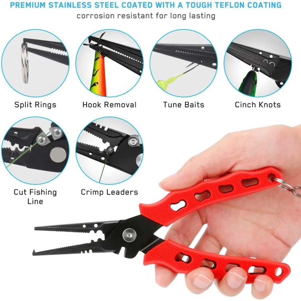 Рыболовные плоскогубцы из нержавеющей стали инструмент для удаления крючков