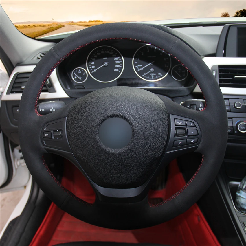 MEWANT черный замшевый кожаный чехол на руль для BMW M Sport G30 G31 G32 G20 G21 G14 G15 G16 X3 G01 X4 G02 X5 G05