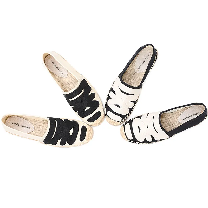 2020 heißer Verkauf Zeitlich begrenzte Mary Janes Freizeit Casual Gummi Salto Alto Lolita Schuhe Schuhe Plattform Espadrilles Für Frauen leinwand
