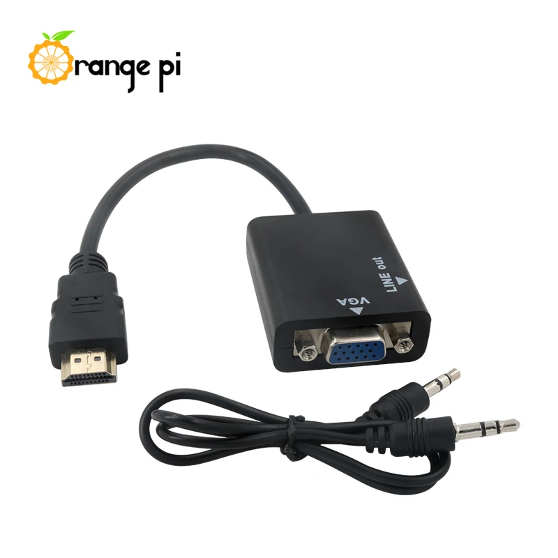 

Orange Pi One Plus+Power Adapter+HDMI to VGA Cable, Run Android 7.0 Image 1000M Ethernet port 1GB memory