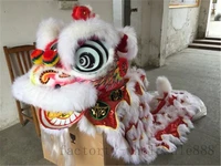 lion dance mascot costume wool chinese folk art southern lion for two adults cosplay party game advertising parade suit