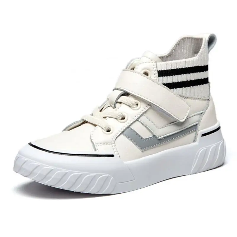 Кроссовки из натуральной кожи для мальчиков и девочек повседневная обувь летние