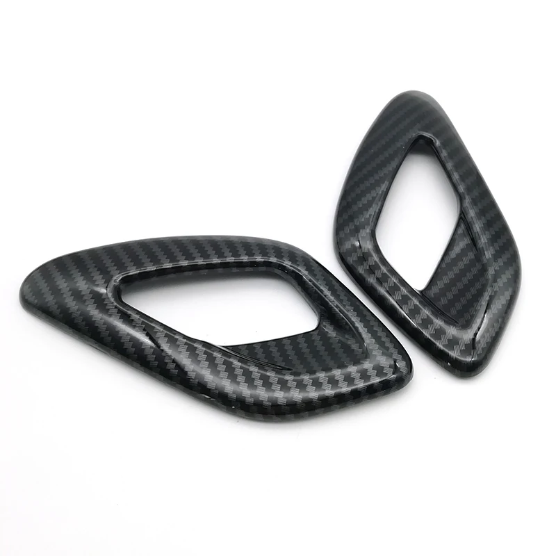 

Car Interior Door Handle Trim Cover Bezel Carbon Fiber Color For Dodge Challenger 2011+