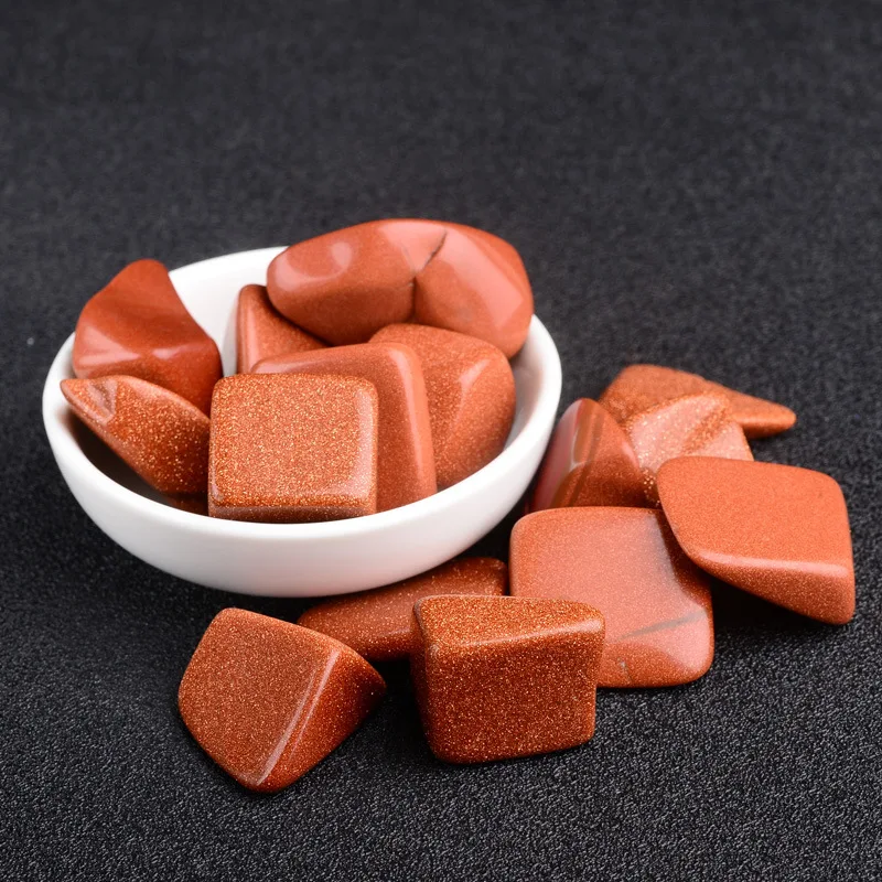 

100g Artificial Synthetic Golden Sand Crystal stones Lucky Healing Stone Minerals Specimen Home Desk Aquarium Decoration