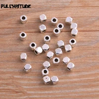 60pcs 444mm tibetan small square bead spacer bead charms for diy beaded bracelets jewelry handmade making