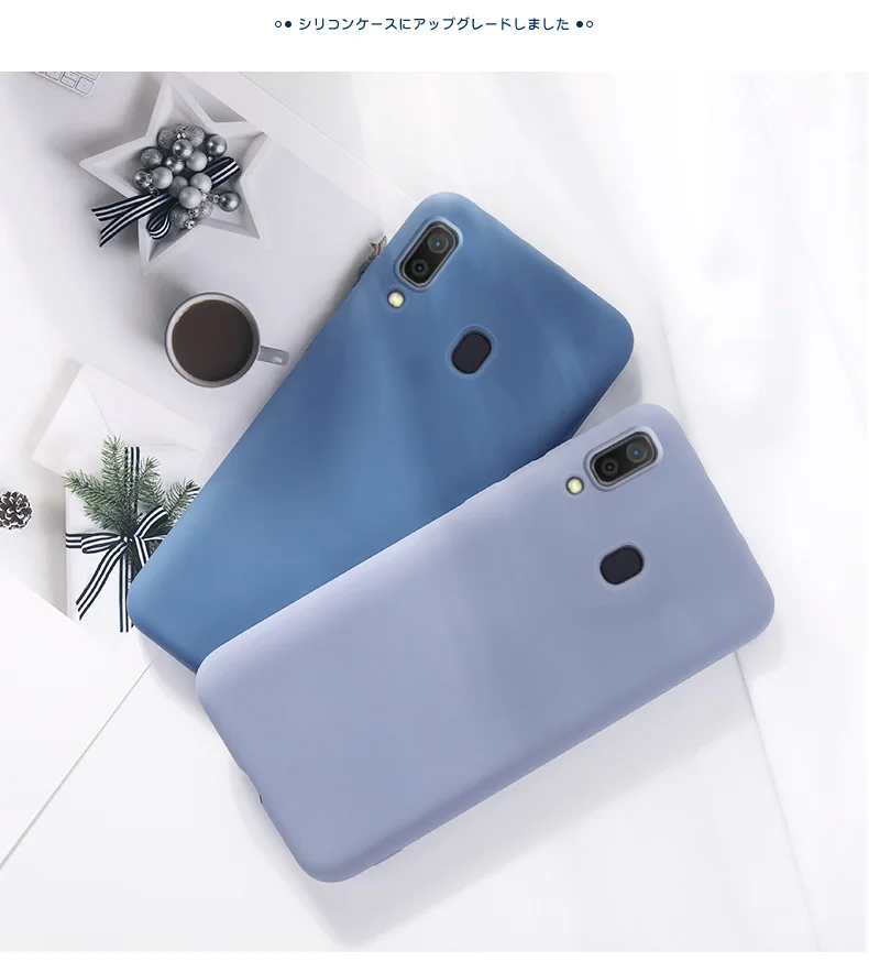 100 шт. для samsung A10 20 30 40 50 60 70 силиконовый чехол A20E жидкий силикон мягкий чехол M10 20 корпус для мобильного телефона, все включено M30