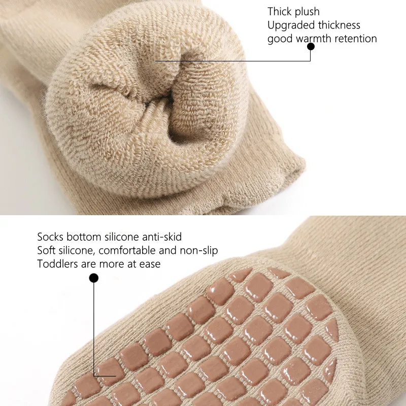 0-5 Years Toddlers Girls Socks Soft Cotton Thicken Baby Socks Newborn Cotton Socks Children's Combed Cotton Floor Sock