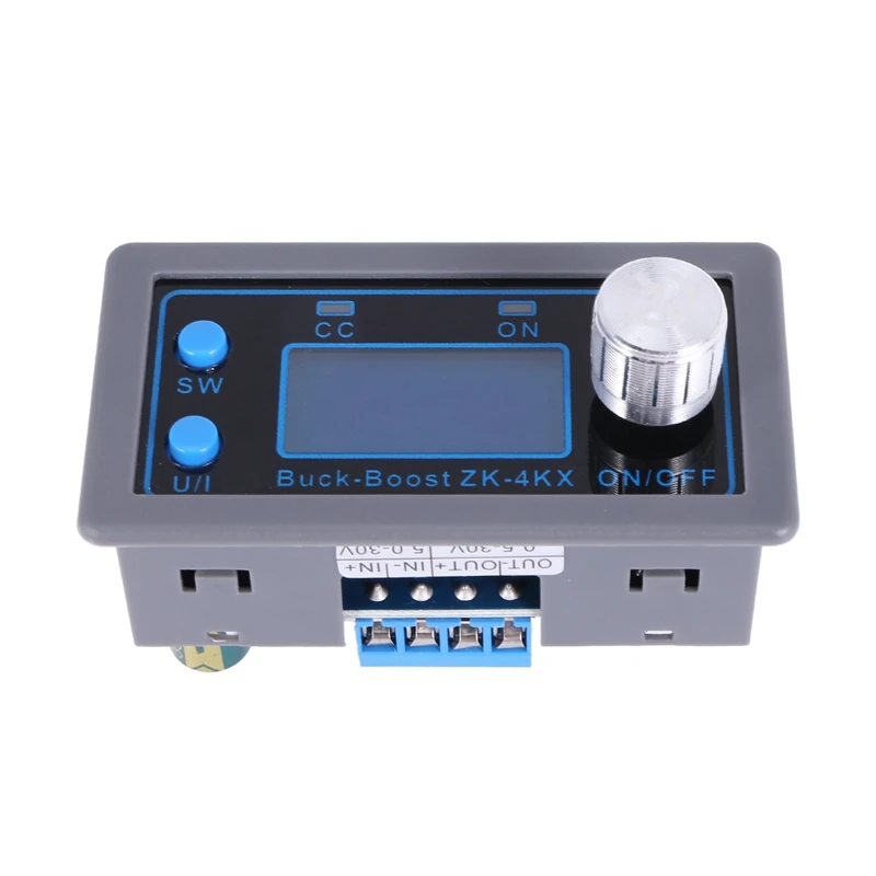 

ZK-4KX CNC DC DC Buck Boost Converter CC CV 0.5-30V 4A Power Module Adjustable Regulated Power Supply for Solar Battery Charging