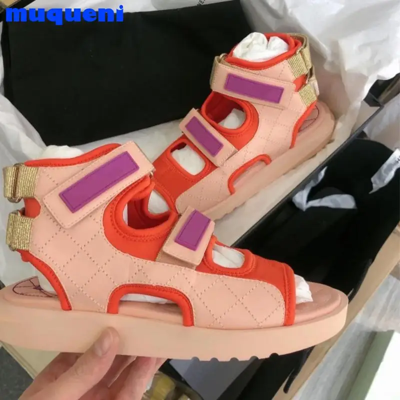 

NEW Summer Shoes Woman Flat Platform Sandals Female Soft Leather Casual Open Toe Gladiator Wedges Ladies Brand Shoes