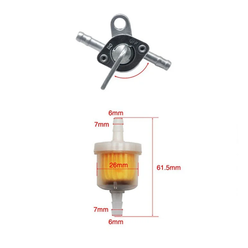 Топливный Кран бензиновый переключатель топливный шланг клапан кран