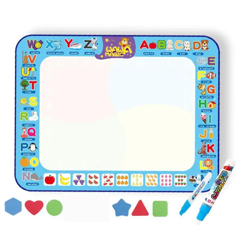 

Early Education Drawing Toy Water Drawing Mat Reusable Water Painting Rug DIY Art Color Board Pad For Kids