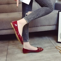 boat shoes flats women shoes fashion party wedding flat woman casual loafers square toe plus size ladies shoes spring autumn