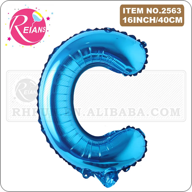 16-дюймовые синие фотофольгированные шары на день рождения с надписью украшения