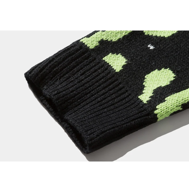 

Aolamegs Sweater Men Hip Hop Graphic Letter Knitted Pullover Winter Baggy Hipster High Street Harajuku Knitwear Male Streetwear