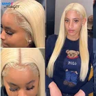 13x 4 медово-светлые прямые передние парики на сетке, 613 кружевные Hd прозрачные передние парики на сетке, 180% Реми человеческие волосы для аналогичной продажи