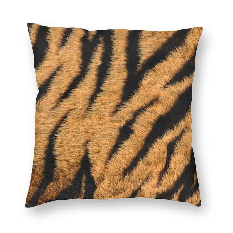 

Tiger Skin Cushion Cover 45x45 Home Decorative 3D Print Wild Animal Skin Pattern Print Throw Pillow Case for Sofa Two Side